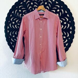 Ben Sherman Pinstriped Button Down Oxford Shirt